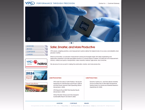 Vishay-Precision-Group Homepage 1440px