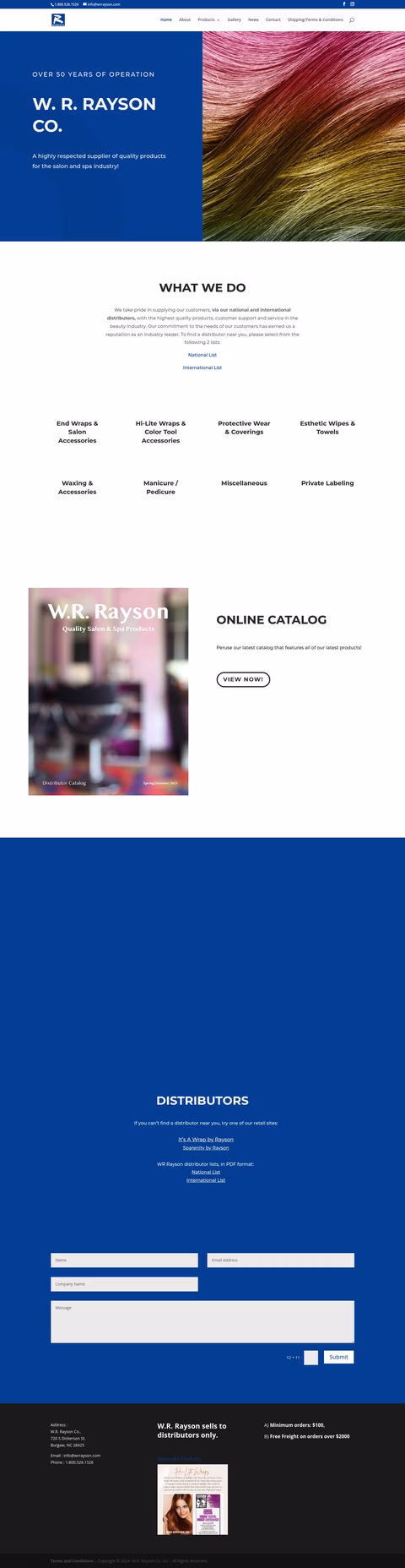 W-R-Rayson-Company Homepage 1440px