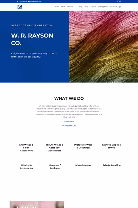 W-R-Rayson-Company Homepage 1440px