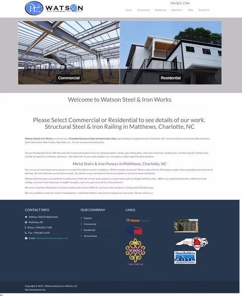 Watson-Steel-Iron-Works Homepage 1440px