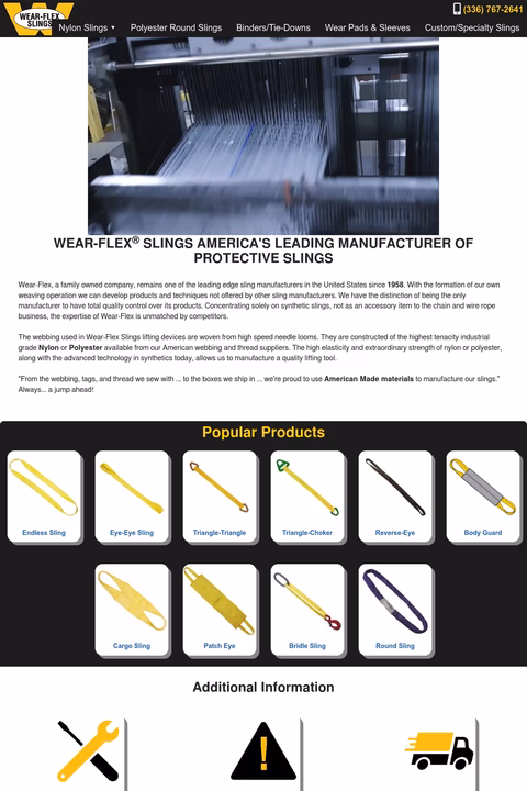 Wear-Flex-Slings Homepage 1440px