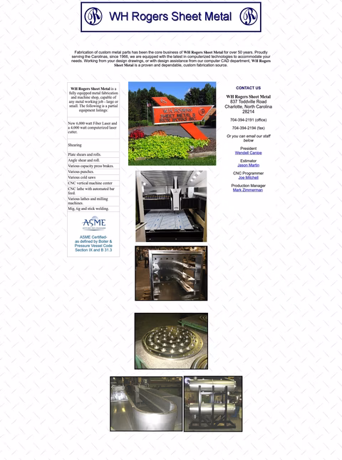 Wh-Rogers-Sheet-Metal Homepage 1440px