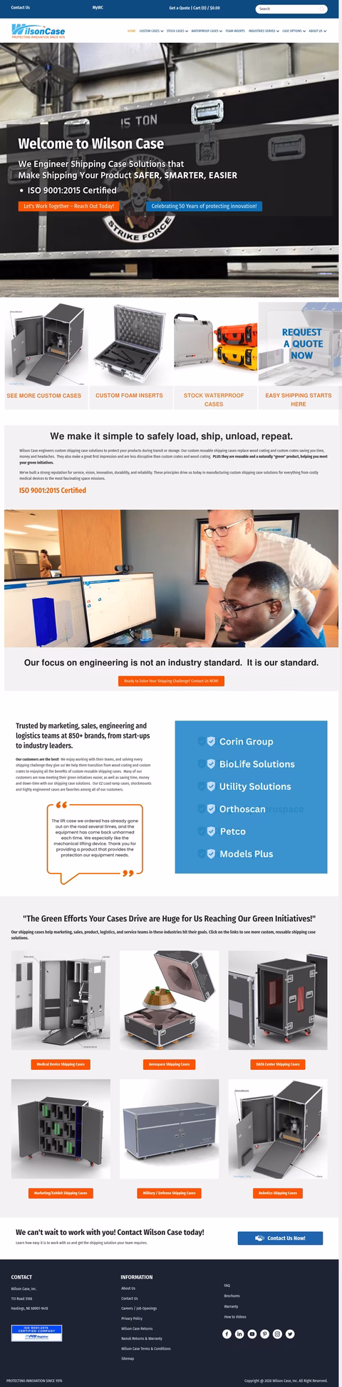 Wilson-Case Homepage 1440px