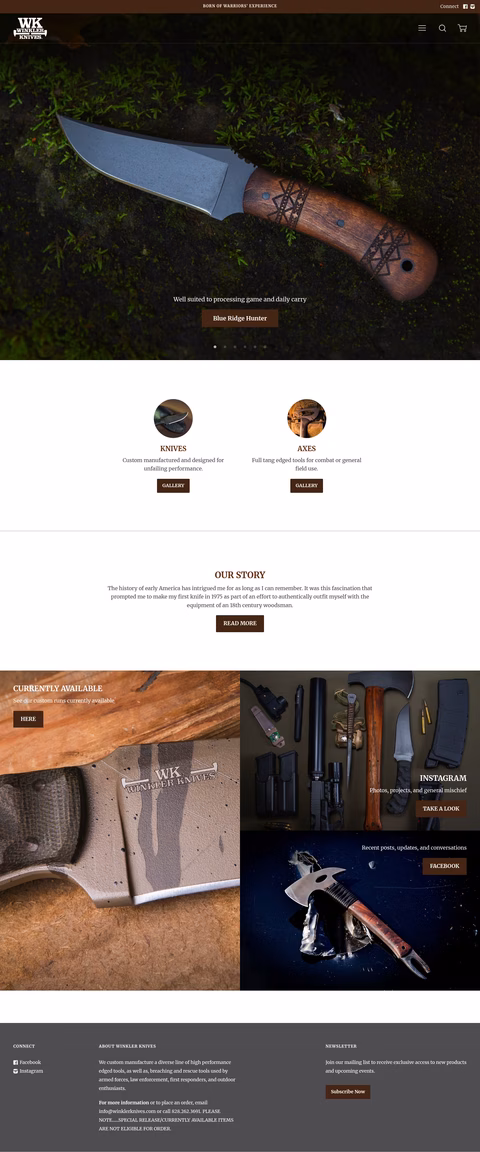 Winkler-Knives Homepage 1440px