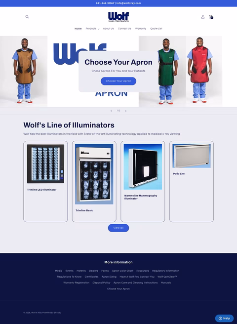 Wolf-X-Ray Homepage 1440px