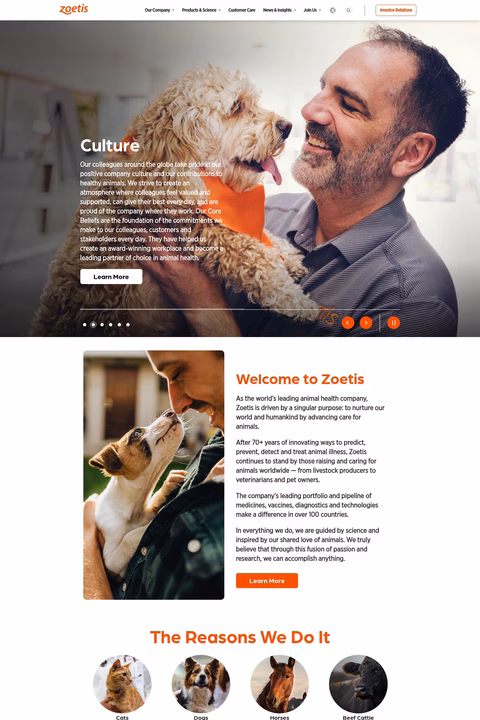 Zoetis Homepage 1440px