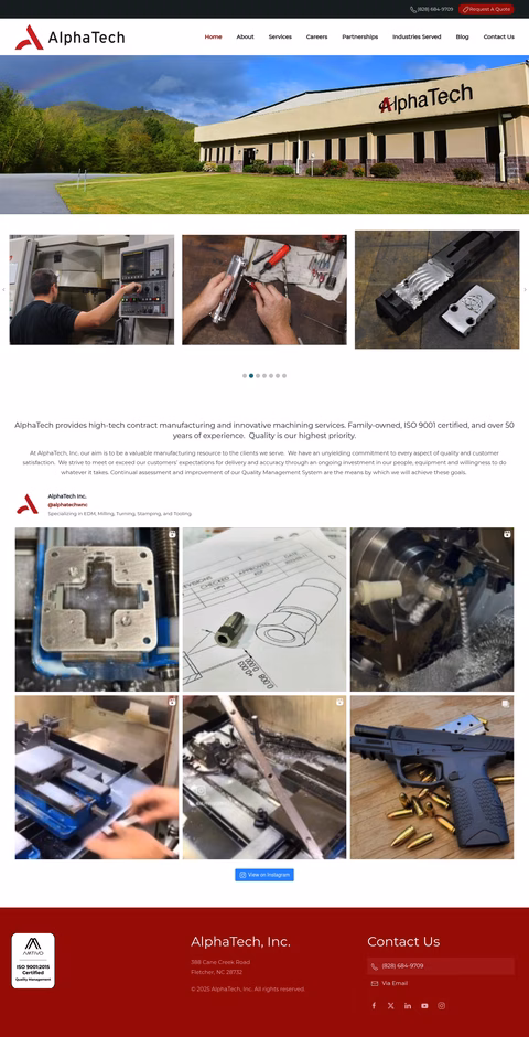 Alphatech Homepage 1440px