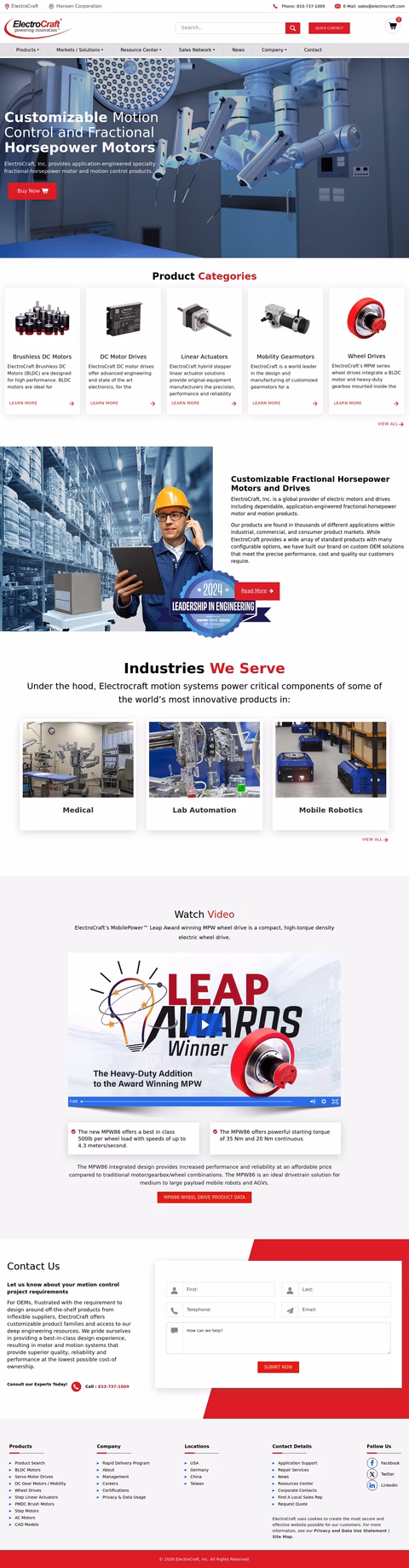 Electrocraft Homepage 1440px