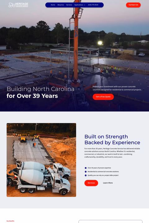 Heritage-Concrete-Service Homepage 1440px