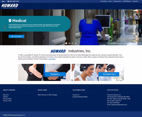 Howard-Industries Homepage 1440px