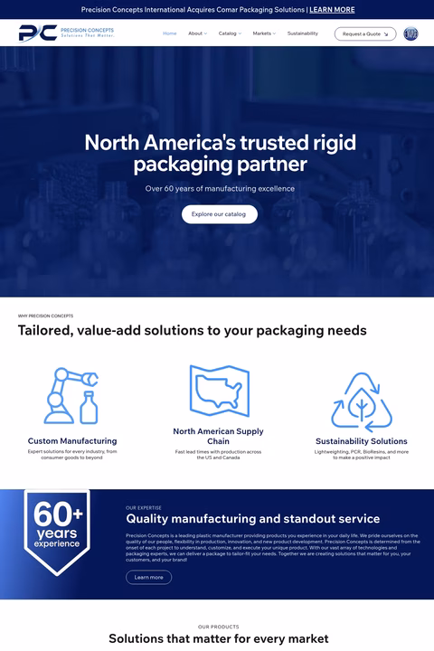 Precision-Concepts-International Homepage 1440px