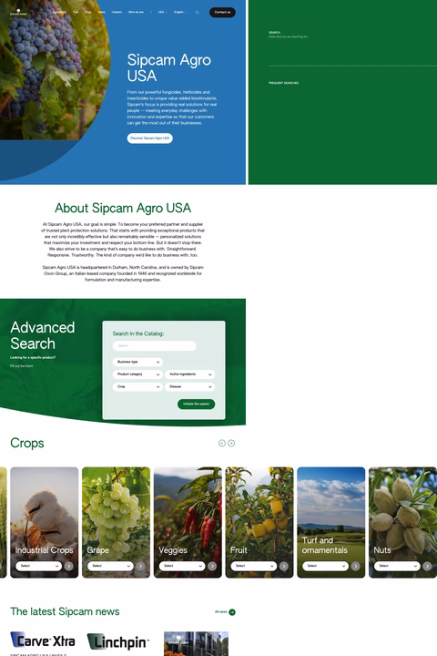 Sipcam-Agro-Usa Homepage 1440px