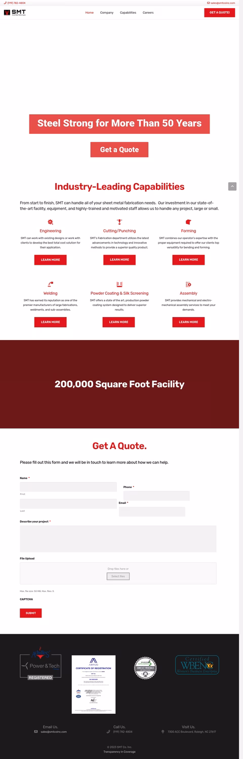 Smt-Sheet-Metal-Technologies Homepage 1440px