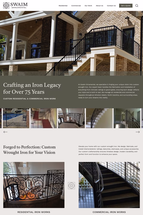Swaim-Ornamental-Iron-Works Homepage 1440px