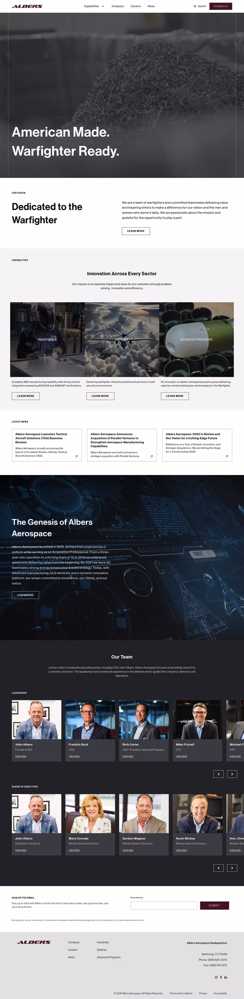 Tactical-Aircraft-Solutions Homepage 1440px