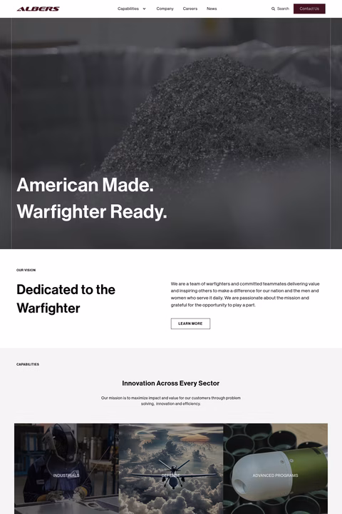 Tactical-Aircraft-Solutions Homepage 1440px