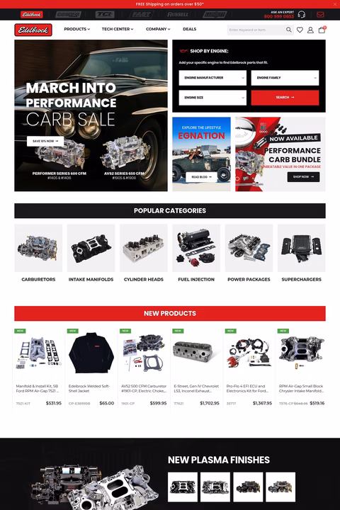 Edelbrock-Llc Homepage 1440px