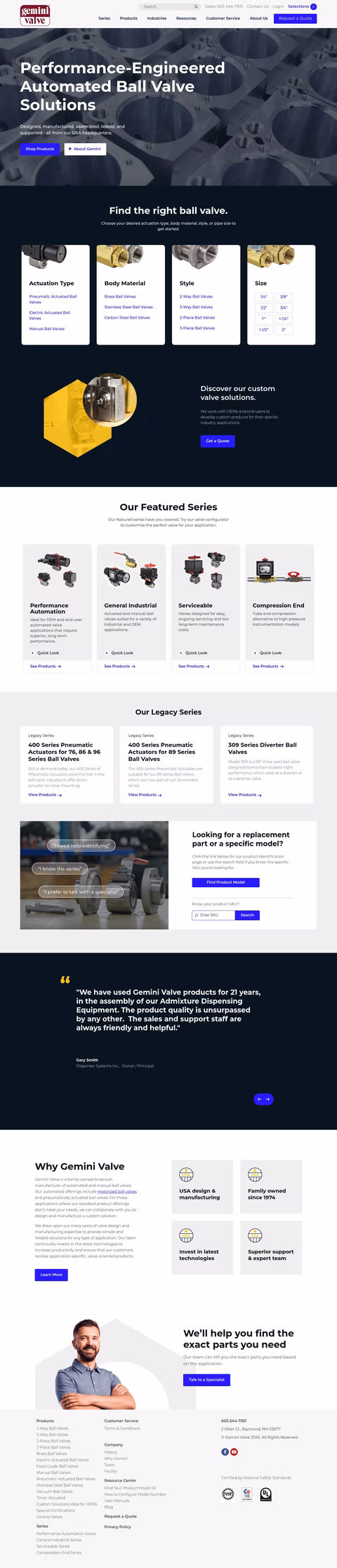 Gemini-Valve Homepage 1440px