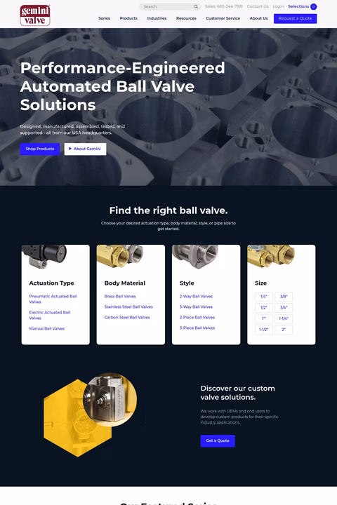 Gemini-Valve Homepage 1440px