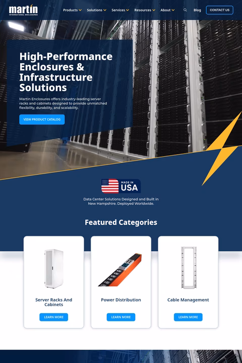 Martin-International-Enclosures Homepage 1440px