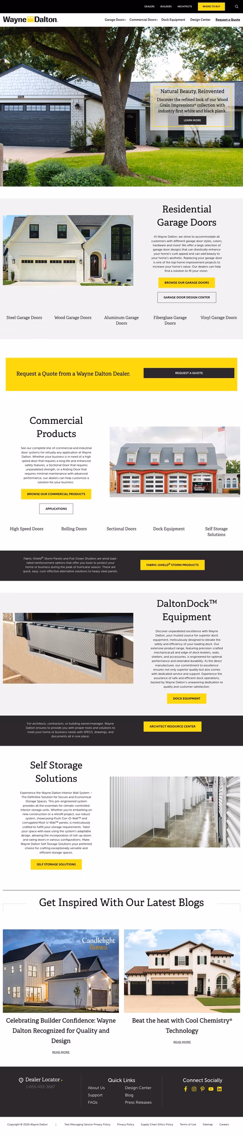 Wayne-Dalton Homepage 1440px