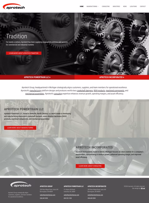 Aprotech-Powertrain Homepage 1440px