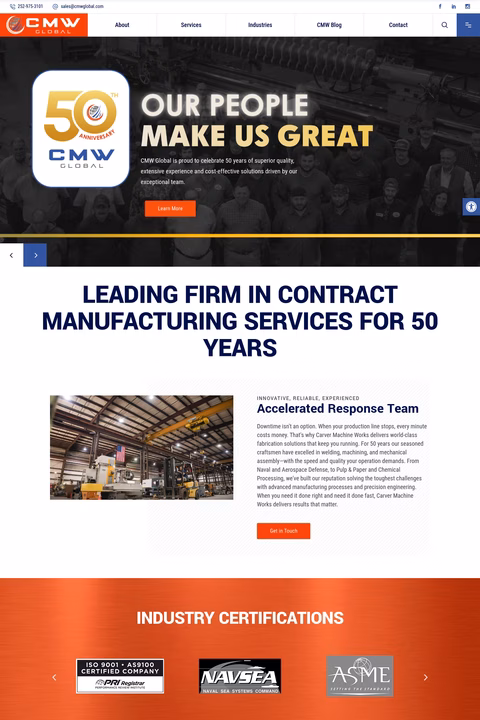 Carver-Machine-Works Homepage 1440px