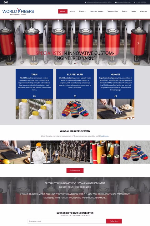 World-Fibers Homepage 1440px