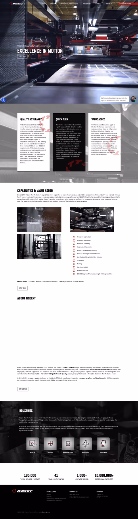 Trident-Precision-Manufacturing Homepage 1440px