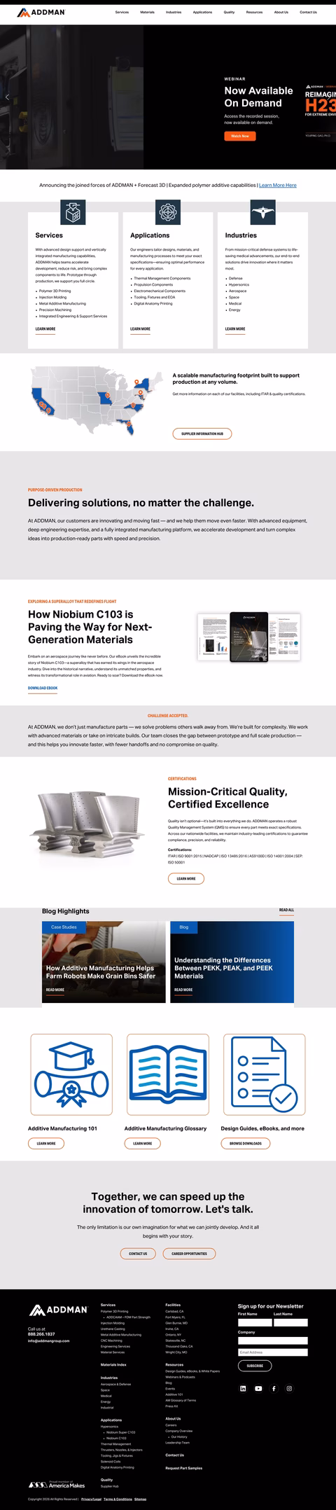 Addman-Group Homepage 1440px