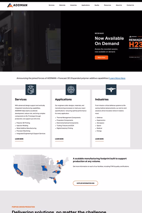 Addman-Group Homepage 1440px