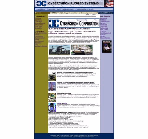 Cyberchron Homepage 1440px