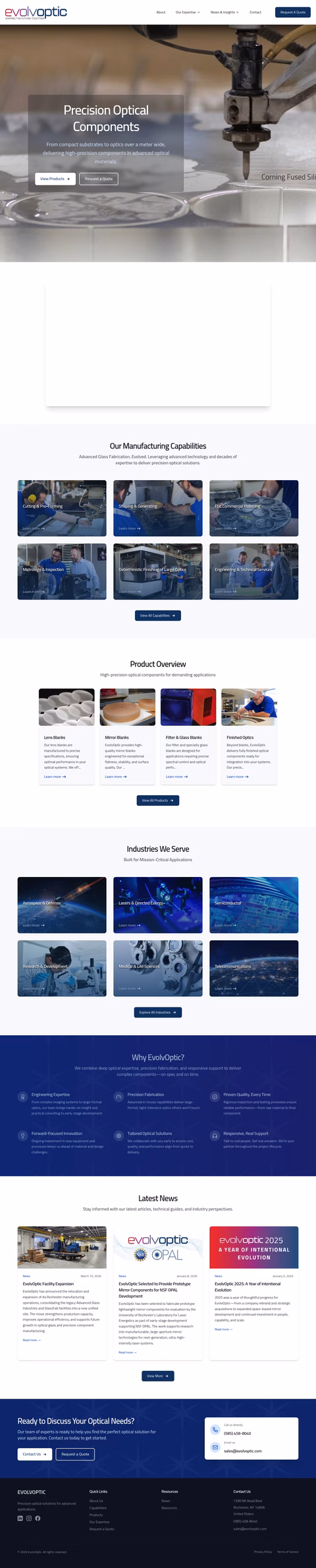 Evolvoptic Homepage 1440px