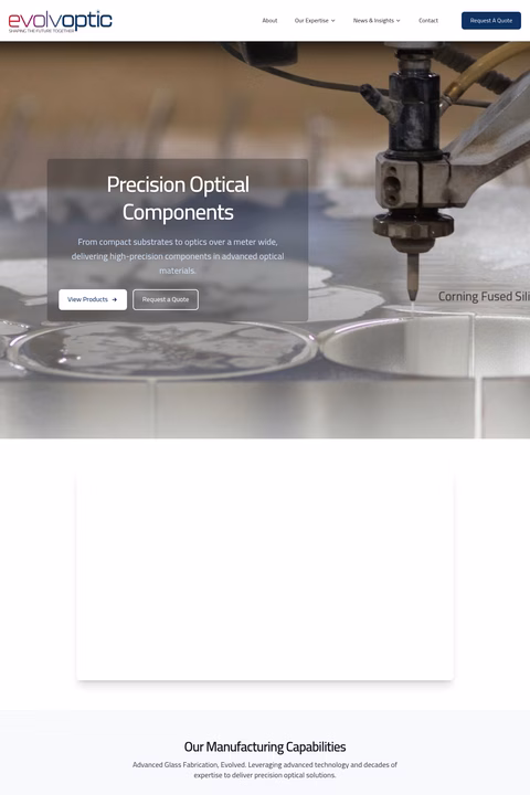 Evolvoptic Homepage 1440px