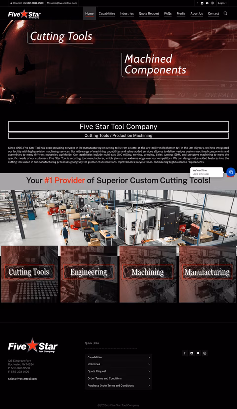 Five-Star-Tool-Company Homepage 1440px