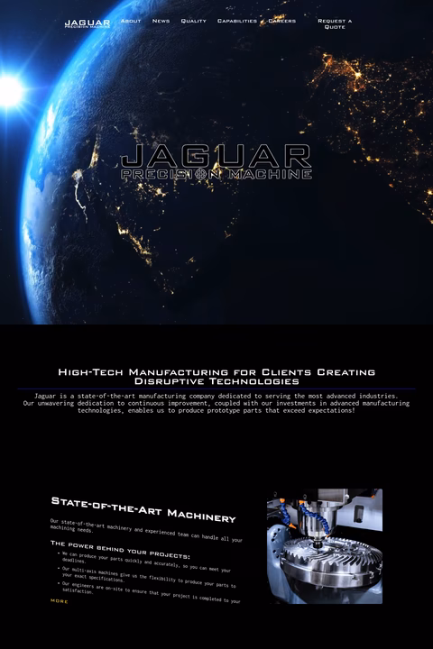 Jaguar-Precision-Machine Homepage 1440px