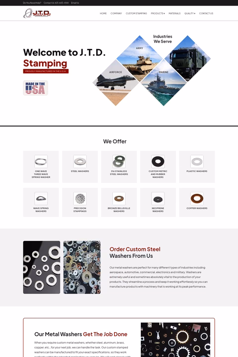 Jtd-Stamping Homepage 1440px