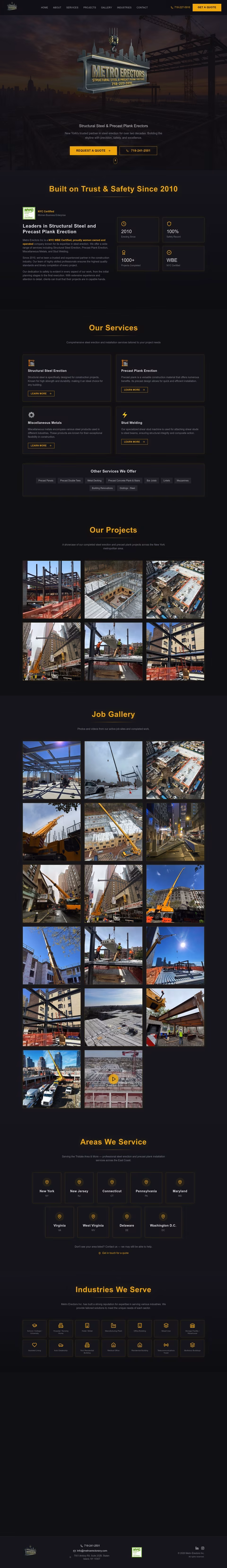 Metro-Erectors-Inc Homepage 1440px