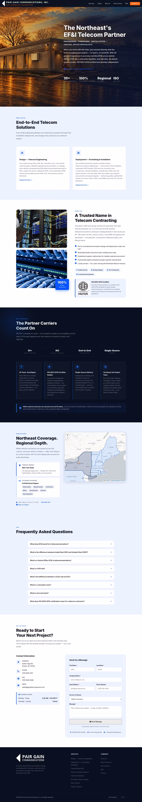 Pair-Gain-Communications Homepage 1440px