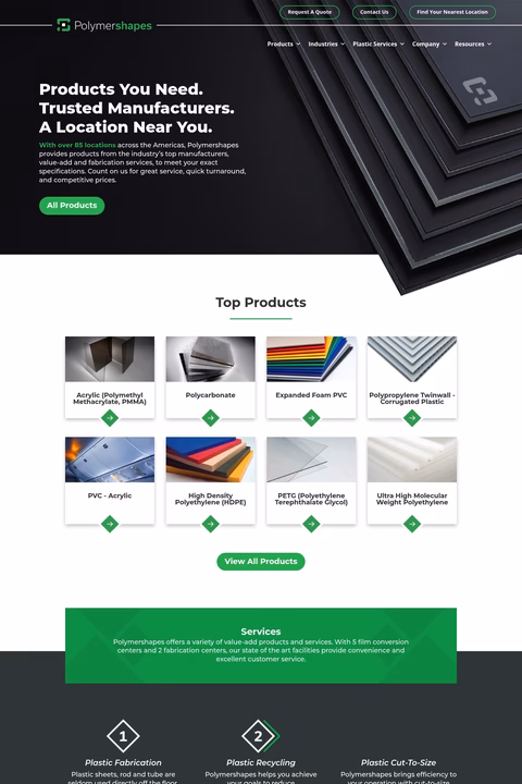 Polymershapes-3 Homepage 1440px