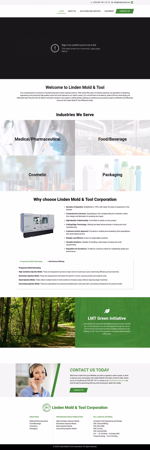 Linden-Mold-Tool Homepage 1440px
