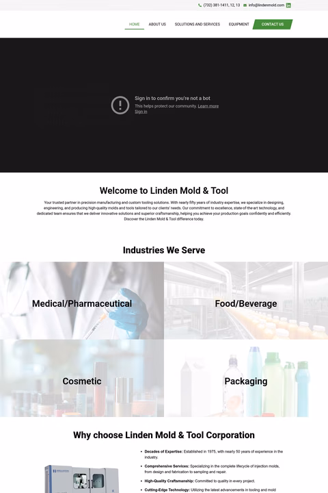 Linden-Mold-Tool Homepage 1440px