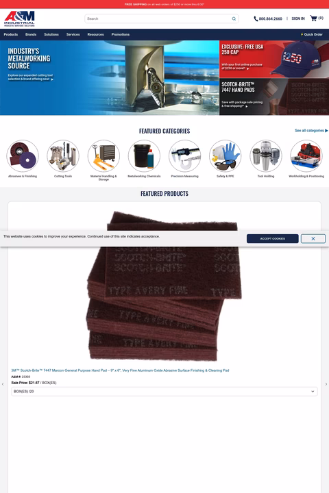 A-M-Industrial Homepage 1440px