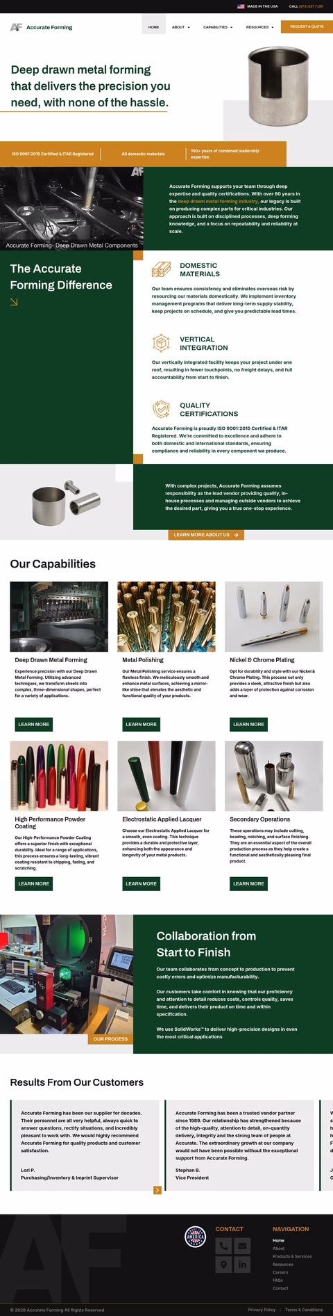 Accurate-Forming Homepage 1440px