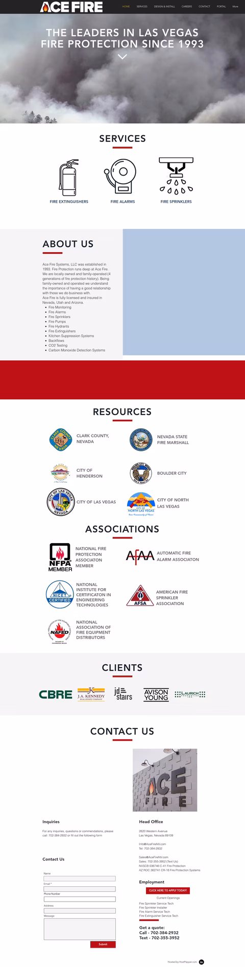 Ace-Fire-Systems Homepage 1440px