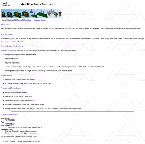 Ace-Mountings Homepage 1440px