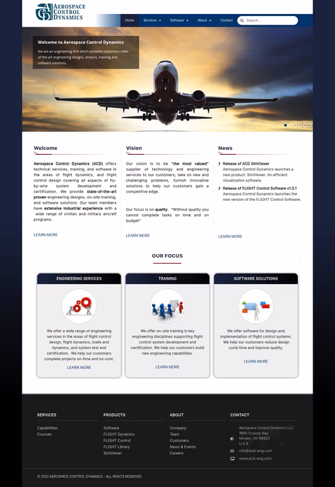 Aerospace-Control-Dynamics Homepage 1440px