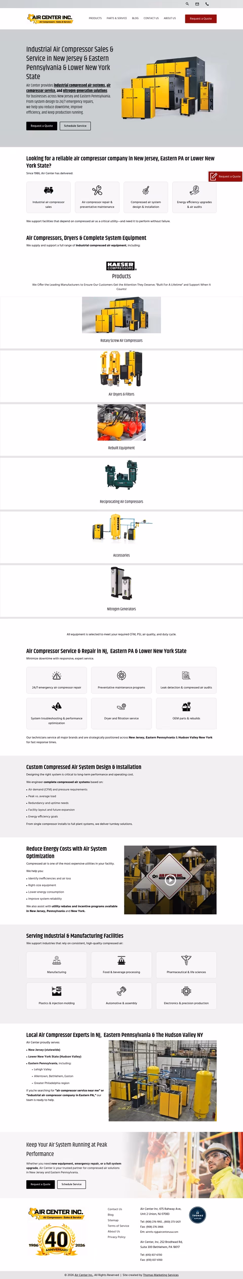 Air-Center-Inc Homepage 1440px