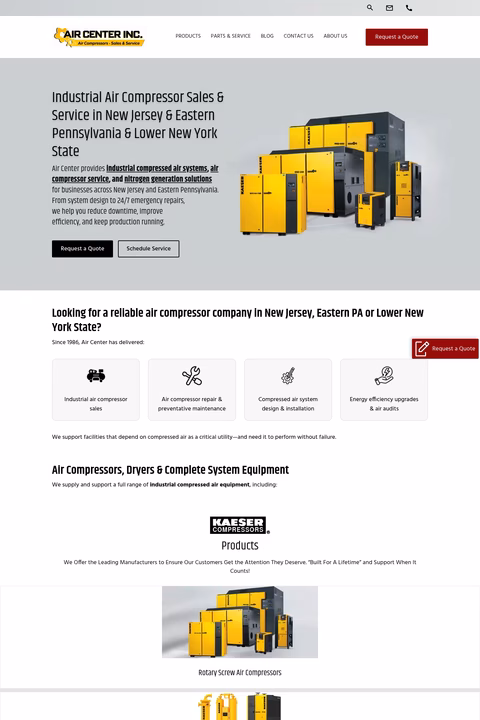 Air-Center-Inc Homepage 1440px
