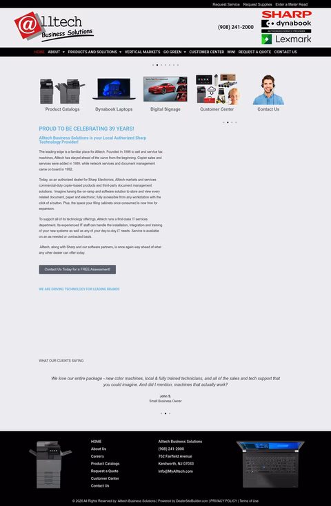 Alltech-Business-Solutions Homepage 1440px